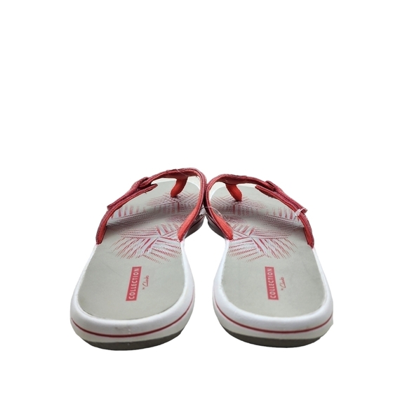 Clarks Women's Coral Synthetic Brinkley Bree Flip-Flops Sandals - 11M - Picture 5 of 8